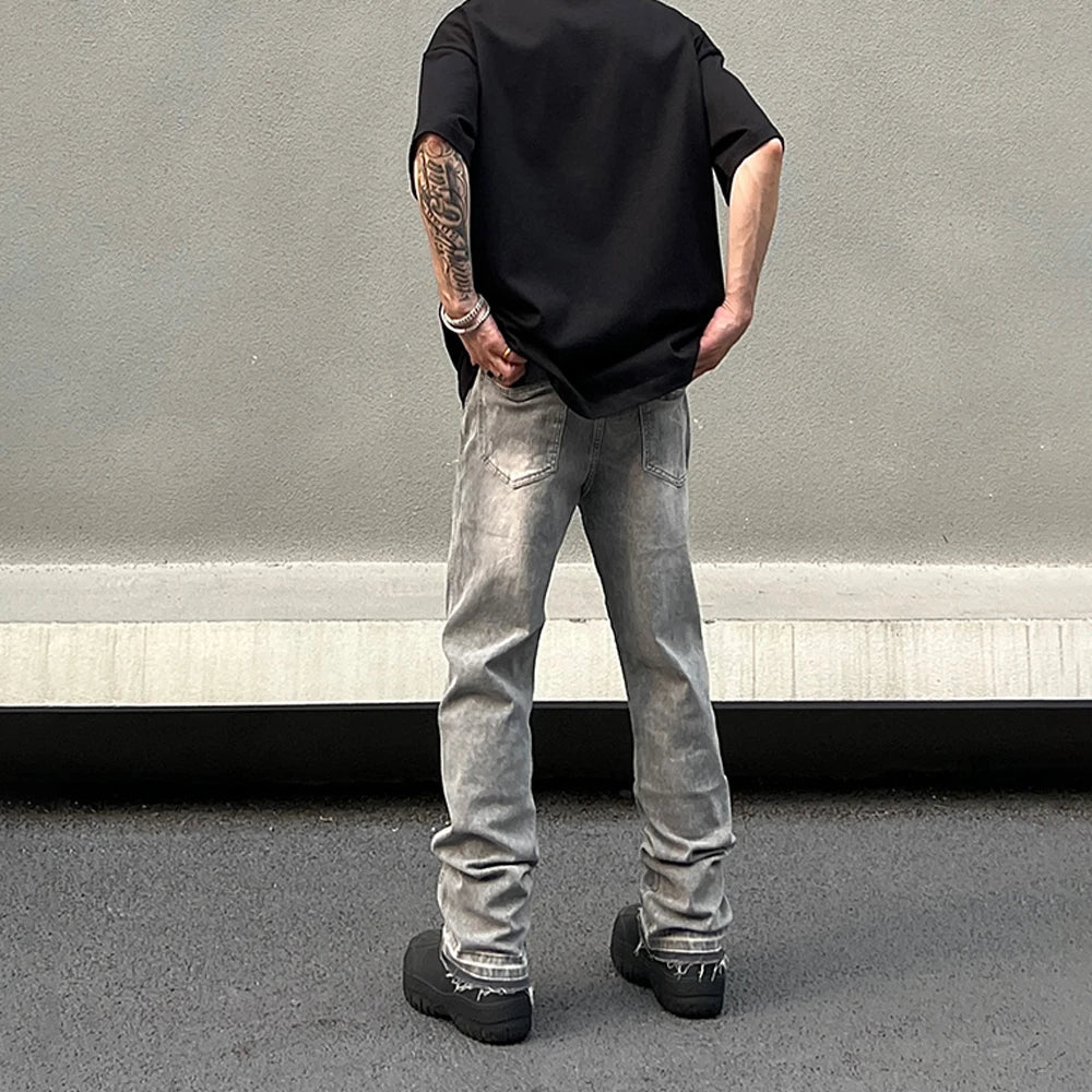 Skinny Jeans Men Gray